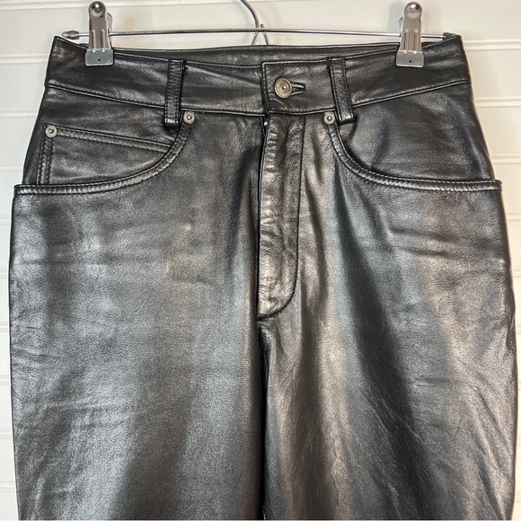 Wilsons Leather Maxima Black Straight Leg Pants Women’s Size 4 - Picture 2 of 13